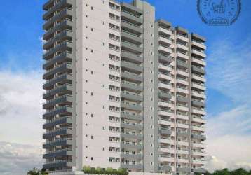 Apartamento com 2 dormitórios à venda, 76 m² por r$ 443.000,00 - caiçara - praia grande/sp
