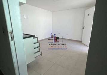 Flat com 1 dormitório para alugar, 37 m² por r$ 1.000,00/mês - vila sacadura cabral - santo andré/sp