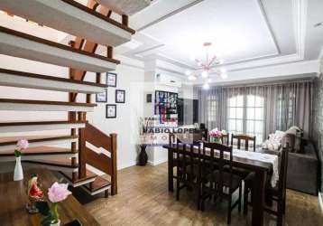 Casa com 4 dormitórios à venda por r$ 750.000 - vila tibiriçá - santo andré/sp