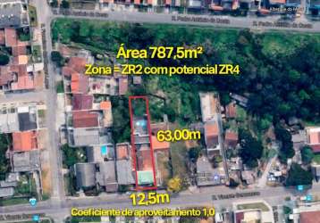 Terreno à venda, 787 m² por r$ 1.280.000,00 - cabral - curitiba/pr