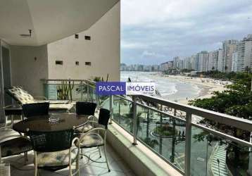 Apartamento com 4 quartos à venda na rua marechal floriano peixoto, 151, pitangueiras, guarujá, 250 m2 por r$ 1.350.000