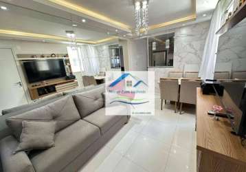 Apartamento com 2 dormitórios à venda, 49 m² por r$ 220.000,00 - sabiá - araucária/pr