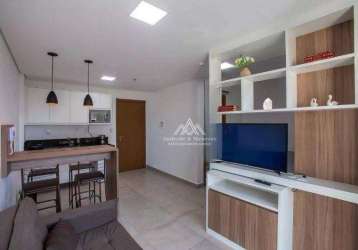 Flat com 1 dormitório para alugar, 37 m² por r$ 2.737,44/mês - jardim botânico - ribeirão preto/sp