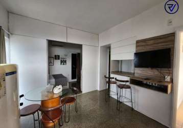 Flat com 2 quartos à venda na avenida beira mar, 3620, meireles, fortaleza, 56 m2 por r$ 580.000