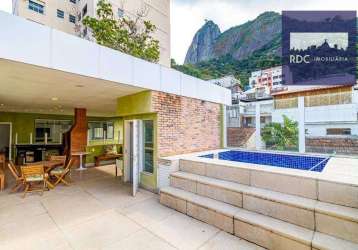 Casa com 4 dormitórios à venda, 595 m² por r$ 3.800.000,00 - humaitá - rio de janeiro/rj