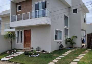 Casa em condomínio fechado com 3 quartos à venda na rua abaíra, caji, lauro de freitas, 230 m2 por r$ 750.000