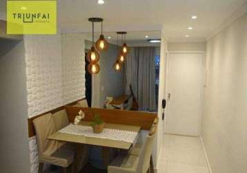 Apartamento com 2 dormitórios à venda, 53 m² por r$ 245.000,00 - jardim guarujá - sorocaba/sp