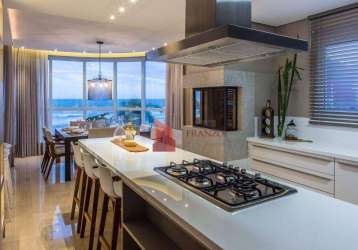 Venda: apartamento mobiliado com 4 suítes e vista mar - praia brava - itajaí/sc