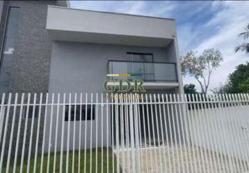 Casa em condomínio fechado com 3 quartos à venda na rua euclides da cunha ribas, atuba, pinhais, 168 m2 por r$ 749.000