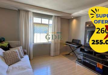 Apartamento com 2 quartos à venda na rua antônio dalmarco, fazendinha, curitiba, 44 m2 por r$ 255.000