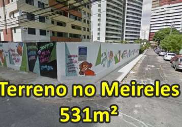 VERAS VENDE TERRENO 531M² DE ESQUINA NO MEIRELES