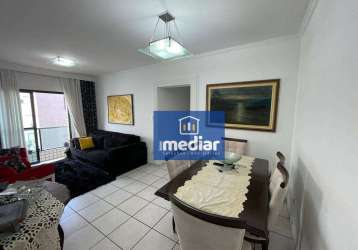 Apartamento com 3 dormitórios à venda, 153 m² por r$ 689.000,00 - campo grande - santos/sp