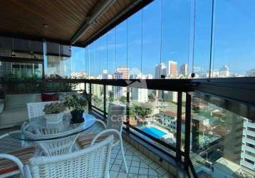 Apartamento com 4 dormitórios à venda, 211 m² por r$ 2.200.000,00 - boqueirão - santos/sp