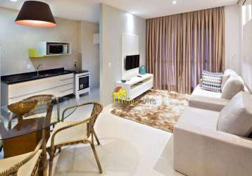 Apartamento com 1 dormitório à venda por r$ 380.000 - balneário cidade atlântica - guarujá/sp