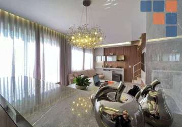 Lindo apartamento duplex com 2 quartos à venda, 77 m² por r$ 1.400.000 - vila da serra - nova lima/mg