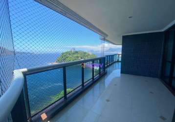 Apartamento à venda, 290 m² por r$ 2.800.000,00 - boa viagem - niterói/rj
