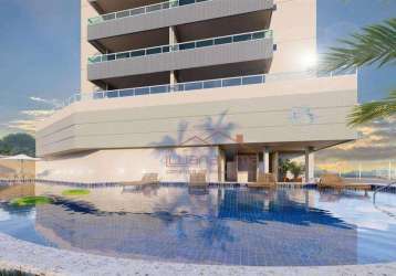 Apartamento com 2 dormitórios à venda, 76 m² por r$ 615.000,00 - caiçara - praia grande/sp