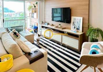 Apartamento com 2 dormitórios à venda, 80 m² por r$ 850.000,00 - ponta da praia - santos/sp