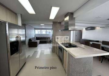 Cobertura com 4 dormitórios para alugar, 615 m² por r$ 20.353,76/mês - jardim - santo andré/sp