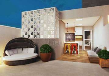 Cobertura com 2 dormitórios à venda, 84 m² por r$ 399.000,00 - vila eldízia - santo andré/sp