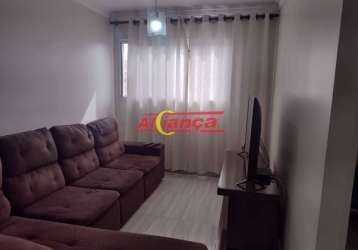 Apartamento com 2 dormitórios à venda, 58 m² - jardim cumbica - guarulhos/sp