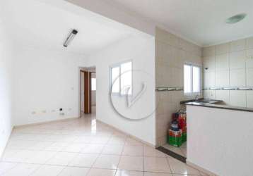 Cobertura com 2 dormitórios para alugar, 110 m² por r$ 1.987,80 - vila leopoldina - santo andré/sp