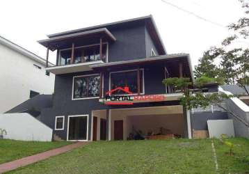 Casa com 4 dormitórios, 430 m² - venda por r$ 2.200.000,00 ou aluguel por r$ 9.702,00/mês - granja viana - embu das artes/sp