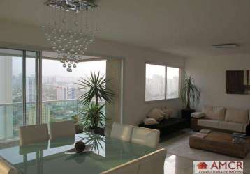 Apartamento com 3 dormitórios para alugar, 198 m² por r$ 22.300,00/mês - brooklin novo - são paulo/sp