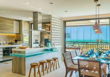 Apartamento no mandara kauai 148m², vista mar, 4 suites, 3 vagas