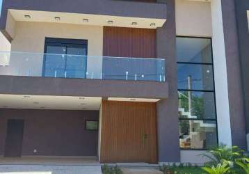 Casa nova de condomínio com 4 suítes, sendo 1 máster  à venda, 325 m² por r$ 1.750.000 - condomínio ibiti reserva - sorocaba/sp