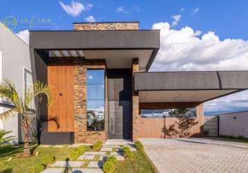 Casa nova de condomínio com 3 suítes, sendo 1 máster à venda, 230 m² por r$ 2.300.000 - alphaville nova esplanada i - votorantim/sp