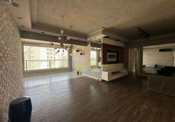 Apartamento com 3 suítes, sendo 1 máster  para alugar, 123 m² por r$ 6.300/mês - edifício kandinsky - sorocaba/sp