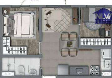 Apartamento com 2 dormitórios à venda, 33 m² por r$ 260.250,00 - nossa senhora do ó - são paulo/sp