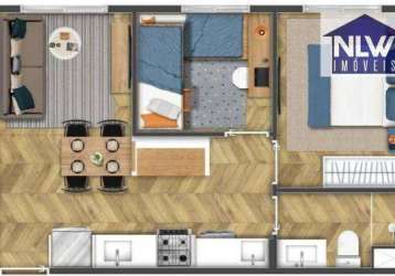 Apartamento à venda, 36 m² por r$ 260.000,00 - vila andrade - são paulo/sp