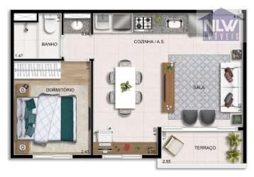 Apartamento com 2 dormitórios à venda, 48 m² por r$ 533.720,00 - jabaquara - são paulo/sp