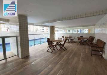 Apartamento com 2 dormitórios para alugar, 84 m² por r$ 3.500/mês - aviação - praia grande/sp