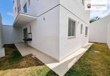 Apartamento garden com 3 quartos sendo 01 com suite  à venda, 154 m² por r$ 618.900 - santa branca - belo horizonte/mg