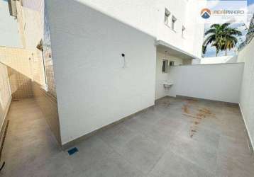 Apartamento garden com 2 quartos à venda, 44 m² por r$ 430.000 - santa branca - belo horizonte/mg