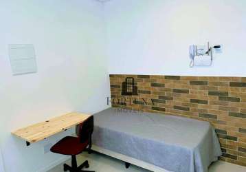 Kitnet com 1 dormitório para alugar, 15 m² por r$ 1.600/mês - mirandópolis - são paulo/sp