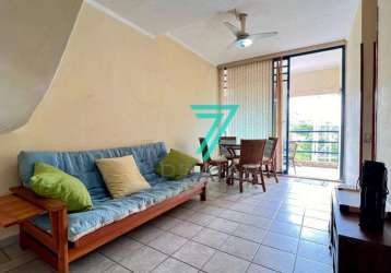 Apartamento duplex com 2 dormitórios à venda, 68 m² por r$ 370.000,00 - praia do tombo - guarujá/sp