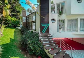Casa com 4 dormitórios à venda, 700 m² por r$ 13.000.000,00 - praia do iporanga - guarujá/sp