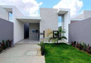 Casa solta com 3 dormitórios à venda, 90 m² por r$ 309.000 - encantada - eusébio/ce