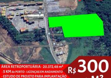 Área retroportuária à venda por r$ 300 o m²- itapoá/sc