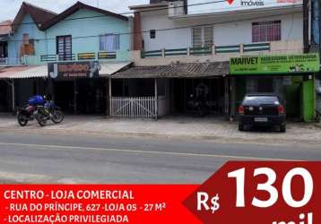 Loja, 27 m² - venda por r$ 130.000,00 ou aluguel por r$ 850,00/mês - brasília - itapoá/sc