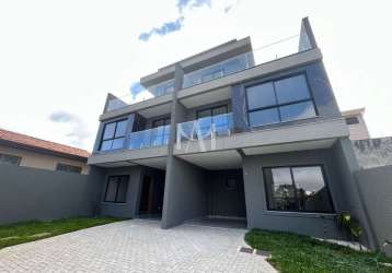 Casa em condomínio fechado com 3 quartos à venda na rua josé wosch sobrinho, 236, tingui, curitiba por r$ 750.000