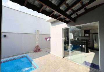 Sobrado com piscina e com 3 dormitórios à venda, 117 m² por r$ 650.000 - jardim bela vista - araçariguama/sp