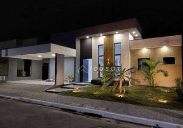 Casa com 3 dormitórios à venda, 185 m² por r$ 1.080.000,00 - condomínio parque das araucárias - tremembé/sp