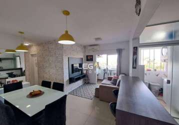 Apartamento 2 dorm. (1 suíte), 2 vagas de garagem, 67 m² por r$ 370.000 - iririú - joinville/sc