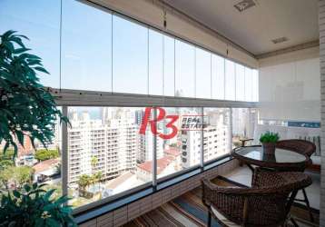 Apartamento com 1 dormitório à venda, 52 m² por r$ 870.000,00 - embaré - santos/sp