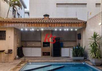 Casa à venda, 223 m² por r$ 1.925.000,00 - embaré - santos/sp